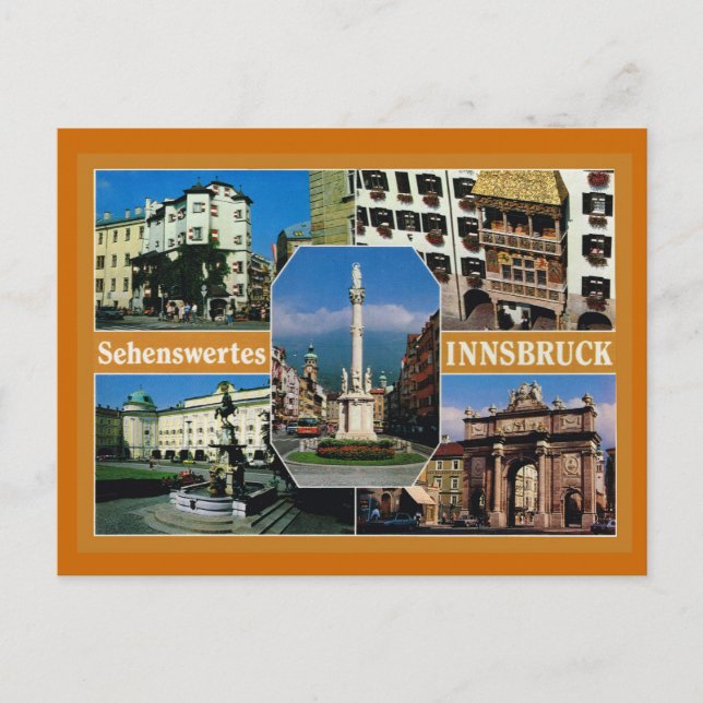 Austria,  Tirol, Innsbruck, Multiview Postcard (Front)