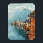 Austria Travel Art Vintage Magnet<br><div class="desc">Austria vector artwork design. Armenia,  a hidden gem in the Caucasus,  is a land of ancient monasteries,  breathtaking mountain landscapes,  and rich cultural heritage.</div>