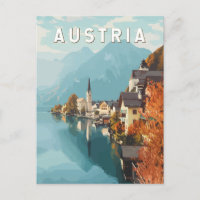 Austria Travel Art Vintage
