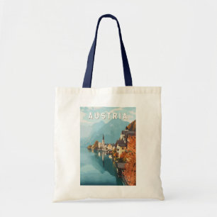 Austria Travel Art Vintage Tote Bag