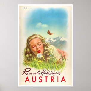 Austria Travel Poster Austrian Art Print
