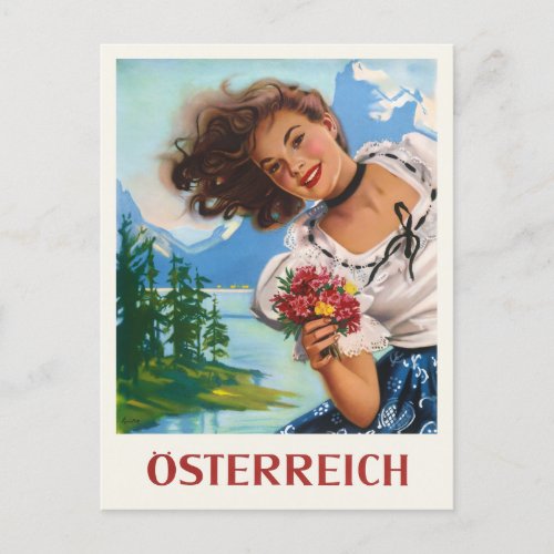 Austria Vintage Poster Postcard
