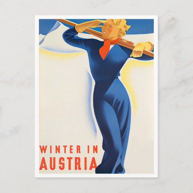 Austria vintage travel Postcard (Front)