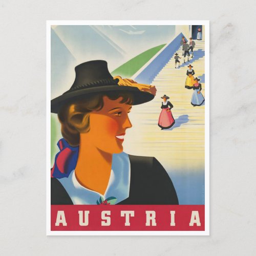 Austria Vintage Travel Postcard