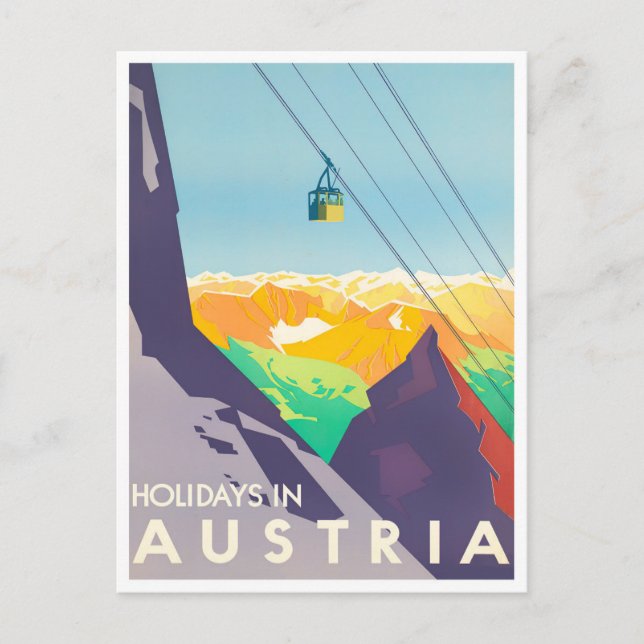 Austria vintage travel Postcard (Front)