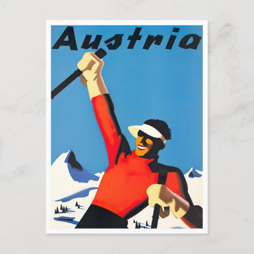 Austria vintage travel Postcard