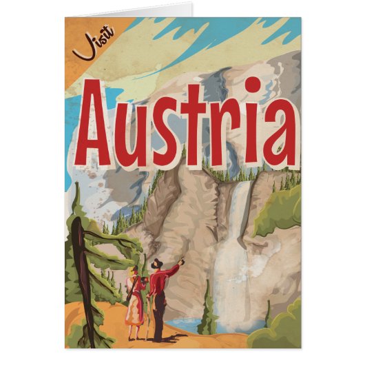 Austria Vintage Travel Poster Cards (Front)