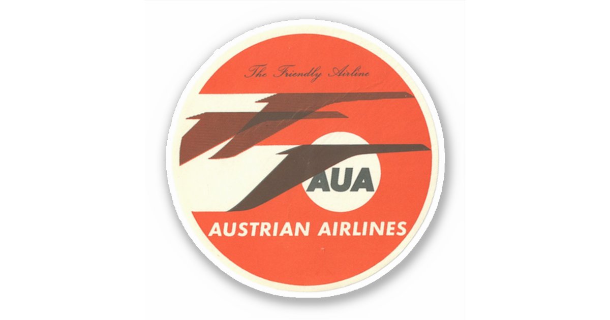 Austrian Airways Aviation Sticker | Zazzle