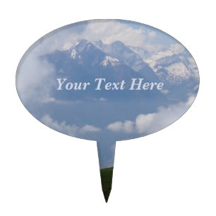 Austrian Alps custom cake topper