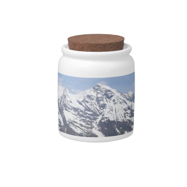 Austrian Alps custom candy jar (Front)
