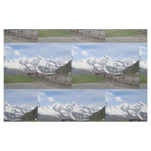 Austrian Alps custom fabric