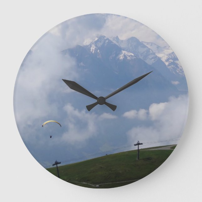 Austrian Alps custom wall clock (Front)