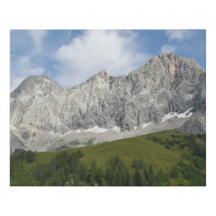 Austrian Alps In Summer Faux Canvas Print