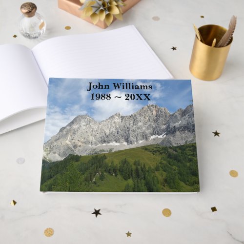 Austrian Alps in Summertime Memorial Service Guest Book