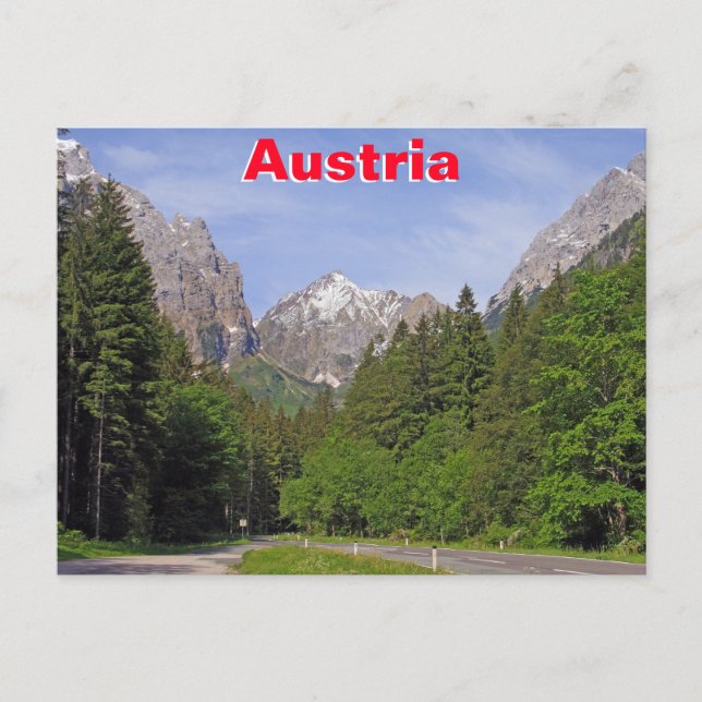 Austrian Alps Postcard (Front)
