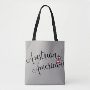 Austrian American Entwined Hearts Grocery Bag