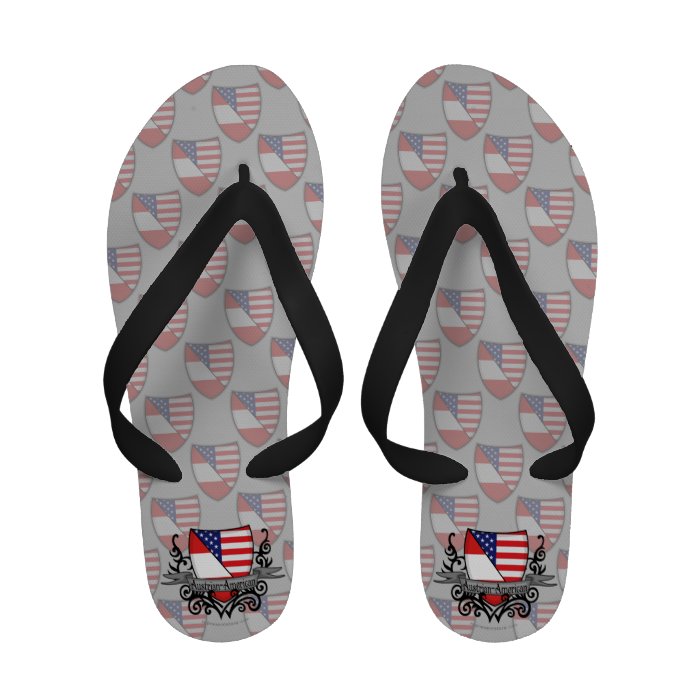 Austrian American Shield Flag Sandals