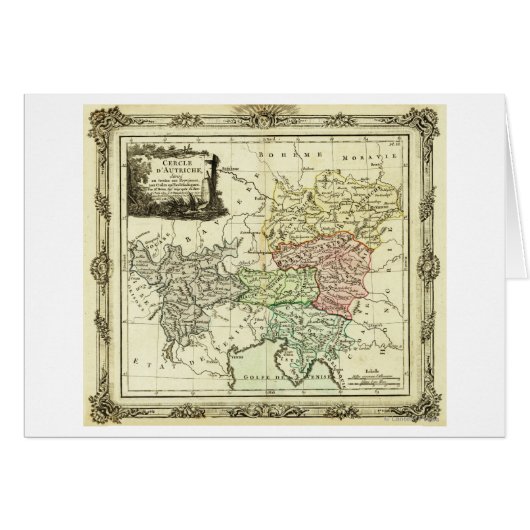 Austrian Circle of the Holy Roman Empire Map Cards (Front Horizontal)