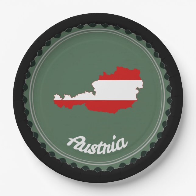 Austrian country paper plates (Front)