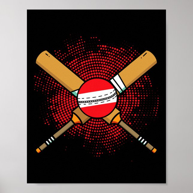 Austrian Cricket Racket And Ll Flag Of Austria  Poster (Front)