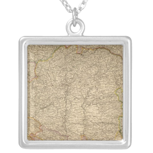 Austrian Empire 5 Silver Plated Necklace (Front)