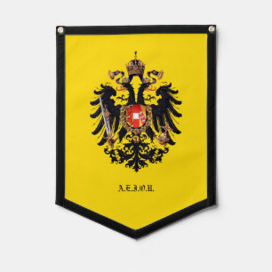 Austrian Empire Coat of Arms Pennant