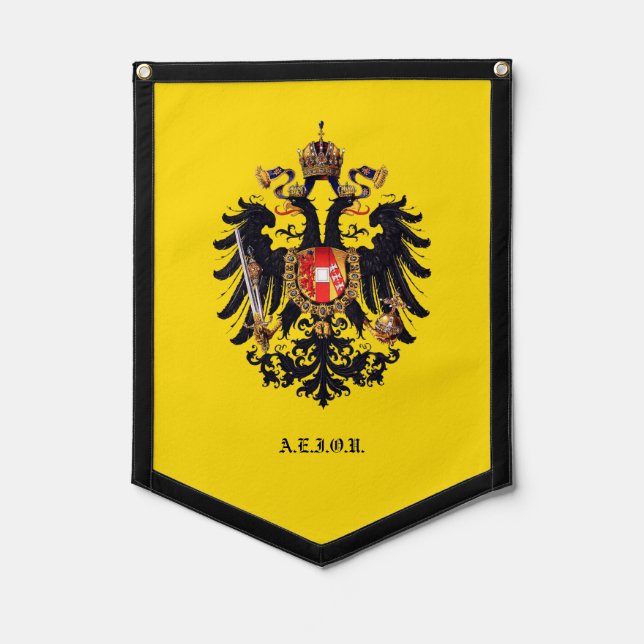 Austrian Empire Coat of Arms Pennant (Front)
