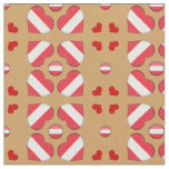 Austrian Flag &amp; Austria Heart fashion Fabric