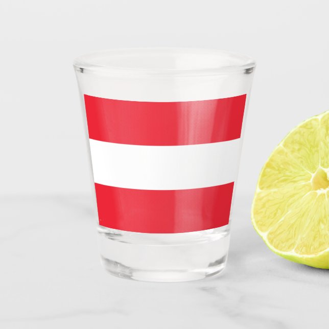Austrian Flag (Austria) Shot Glass (Front)