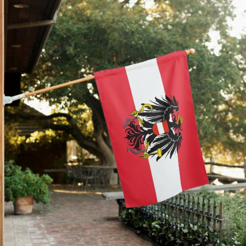 Austrian Flag  Austrian country House  Austria