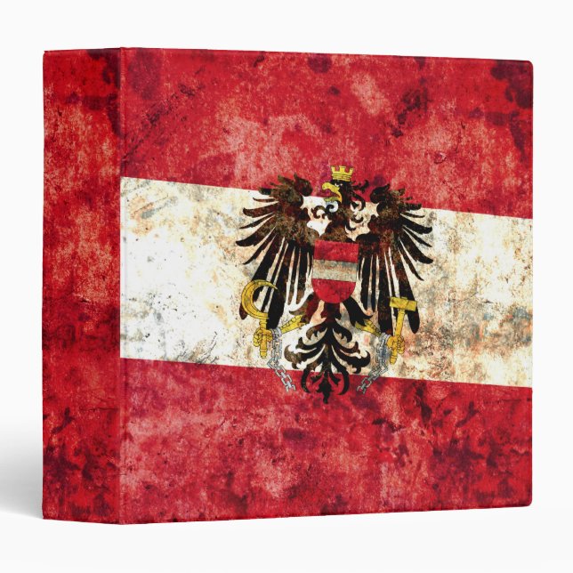Austrian Flag Binder (Front/Spine)
