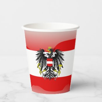 Austrian Flag-coat Arms Paper Cups by Pir1900 at Zazzle