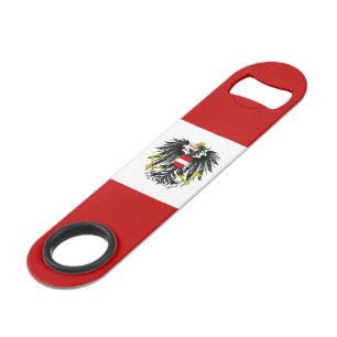 Austrian flag-coat of arms bar key