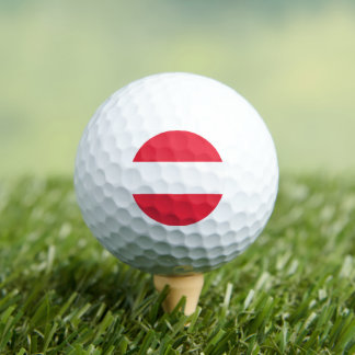 Austrian Flag, Flag of Austria Golf Balls