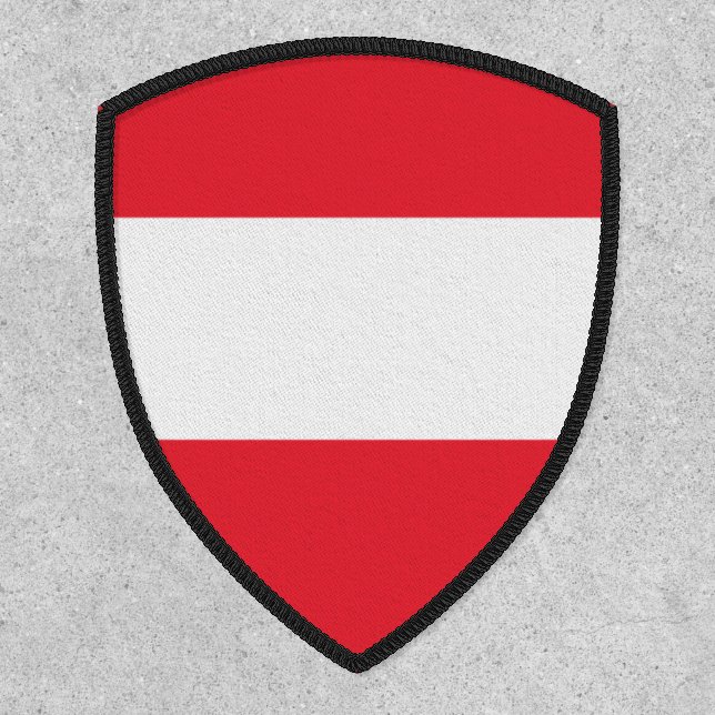 Austrian Flag, Flag of Austria Patch (Front)