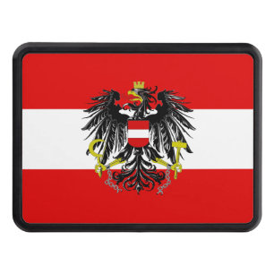 Austrian flag hitch cover