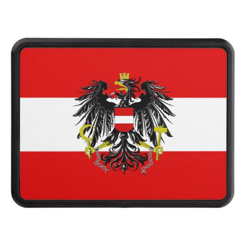 Austrian flag hitch cover