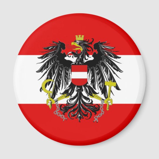 Austrian Flag Magnet 