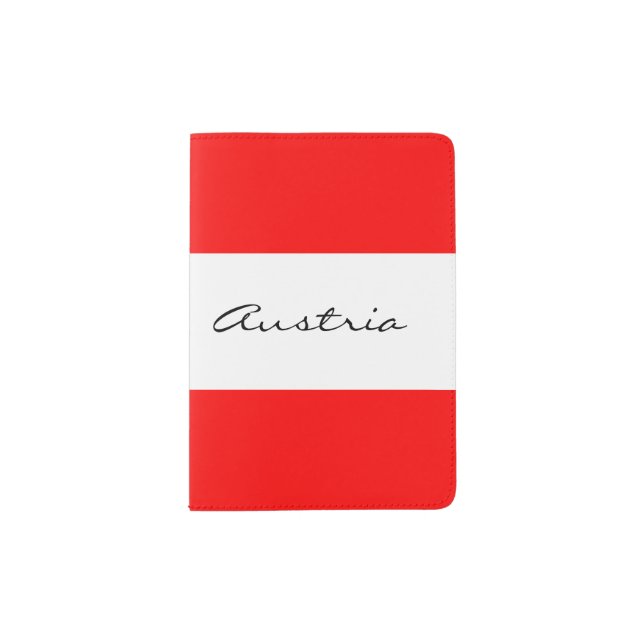 Austrian flag passport holder | Austria pride (Front)