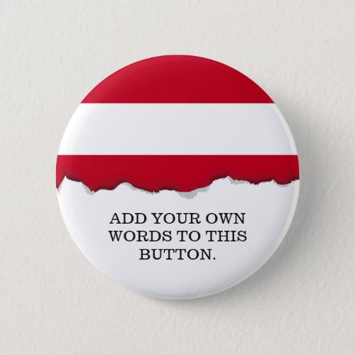 Austrian Flag Pinback Button