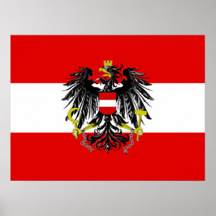 Austrian flag poster