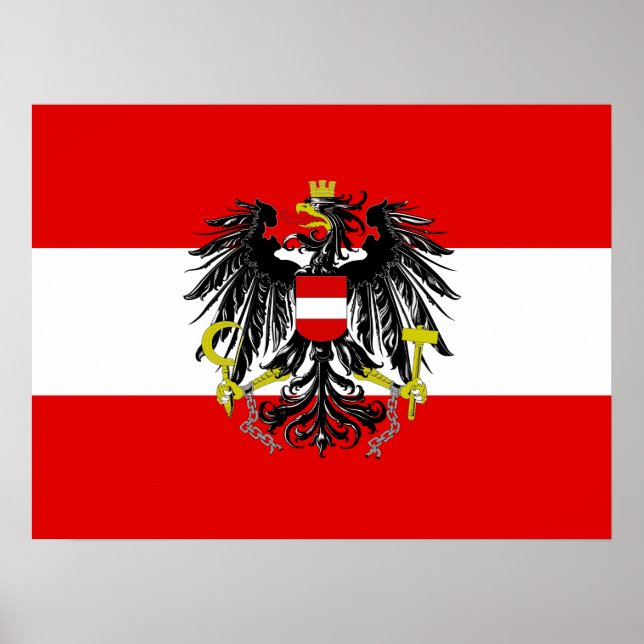 Austrian flag poster (Front)