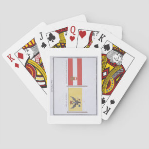 Austrian Flags, from a French book of Flags, c.181 Poker Cards