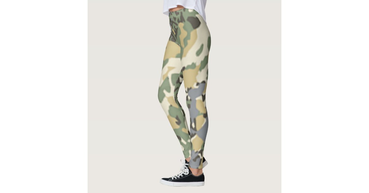 Military Green Camo Leggings - Sale – GymX