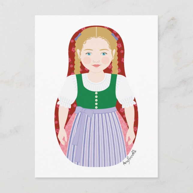 Austrian Matryoshka Postcard (Front)