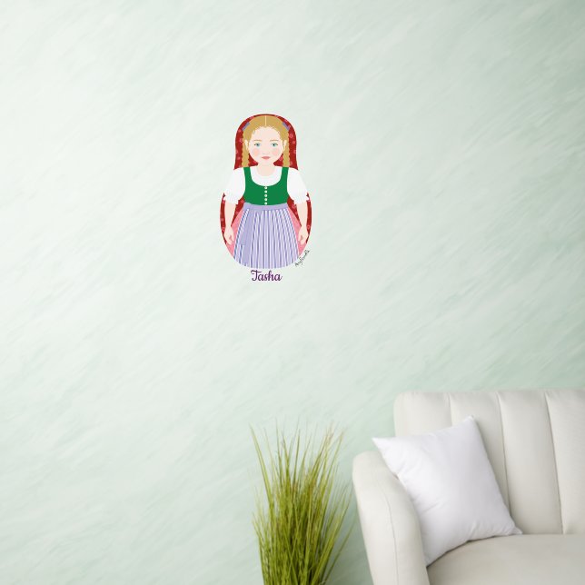Austrian Matryoshka Wall Decal (Living Room)