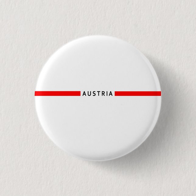 Austrian minimalistic flag button (Front)