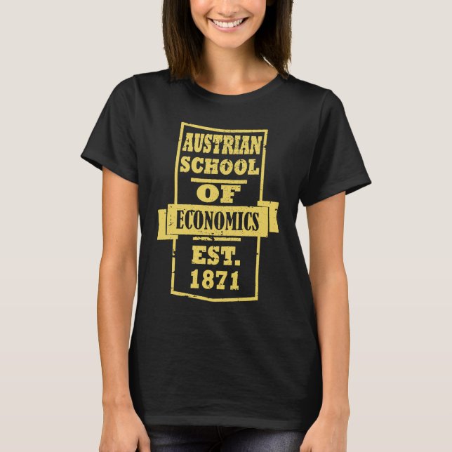 Austrian School of Economics Capitalism Retro Vint T-Shirt (Front)
