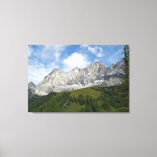 Austrian Slopes Canvas Print (Front)