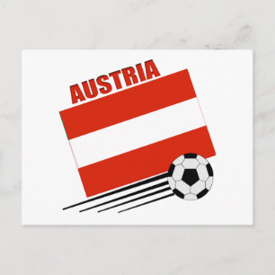 Austrian Soccer Team Postcard